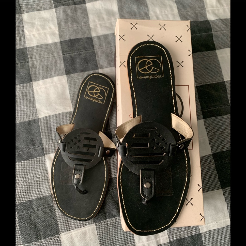 Black Lori Sandals - Picture 2 of 2